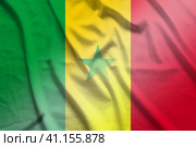 Senegal and Mali government flag international contract MLI SEN. Стоковая иллюстрация, иллюстратор Кабак Дмитрий / Фотобанк Лори