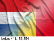 Netherlands and Senegal political flag international negotiation SEN NLD. Стоковая иллюстрация, иллюстратор Кабак Дмитрий / Фотобанк Лори
