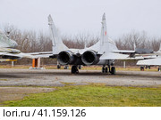 Military aircraft fighters at the airport. Old decommissioned aircraft. Krasnodar airfield. Стоковое фото, фотограф Леонид Еремейчук / Фотобанк Лори