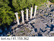 Temple of Athena in Priene. Стоковое фото, фотограф Яков Филимонов / Фотобанк Лори