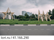 Танк Т-34, Кемерово (2023 год). Редакционное фото, фотограф Андрей Доронченко / Фотобанк Лори