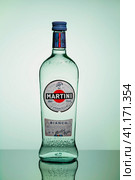 Bottle of Martini Bianco famous Italian vermouth (2022 год). Редакционное фото, фотограф Дмитрий Львович Алферов / Фотобанк Лори
