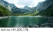 View of Dachstein from the lake Hinterer Gosausee lake, Upper Austria. Стоковое фото, фотограф Igor Tichonow / Фотобанк Лори