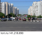 Улица Грина. Район Северное Бутово. Город Москва (2014 год). Редакционное фото, фотограф lana1501 / Фотобанк Лори
