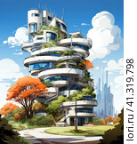 Berlin city image. A colorful design of Berlin in cartoon style. Travel concept. postcard, souvenir. Стоковое AI-изображение, AI-художник Ирина Михайличенко / Фотобанк Лори