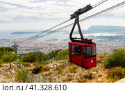 View of french city Toulon from cableway. Стоковое фото, фотограф Яков Филимонов / Фотобанк Лори