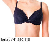 Woman breast in uplift on a white background. Стоковое фото, фотограф Андрей Аркуша / Фотобанк Лори