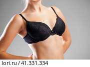 Woman breast in uplift. Стоковое фото, фотограф Андрей Аркуша / Фотобанк Лори