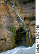 Чегемский водопад. Кабардино-Балкария, Кавказ (2023 год). Стоковое фото, фотограф Анна Карасева / Фотобанк Лори