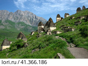 Старинные склепы, Даргавс. Северная Осетия-Алания (2023 год). Стоковое фото, фотограф Анна Карасева / Фотобанк Лори