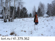 The festival is a historical reconstruction of the Viking Age in winter. Vikings attack with shields and helmets (2014 год). Редакционное фото, фотограф Анна Кривицкая / Фотобанк Лори
