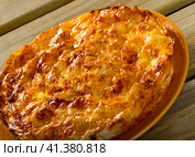 Bulgarian cheese filo pie Banitsa. Стоковое фото, фотограф Яков Филимонов / Фотобанк Лори