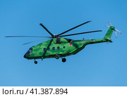 ZHUKOVSKY, RUSSIA - SEPTEMBER 01, 2019: Demonstration of the Mi-38 helicopter of the Russian Air Force at MAKS-2019, Russia. Стоковое фото, фотограф Фотограф / Фотобанк Лори