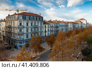 Panorama of french city Valence on north country. Стоковое фото, фотограф Яков Филимонов / Фотобанк Лори