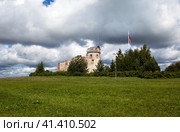 Церковь Благовещения Пресвятой Богородицы. Рюриково Городище. Великий Новгород (2023 год). Стоковое фото, фотограф Сергей Афанасьев / Фотобанк Лори