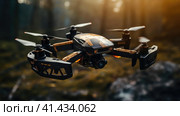 Combat FPV drone. Стоковое AI-изображение, AI-художник Кирилл Черезов / Фотобанк Лори