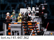 RUSSIAN, April 03, 2018. Constructor Lego Star Wars. Darth Vader and Bounty Hunters. Редакционное фото, фотограф Андрей Аркуша / Фотобанк Лори
