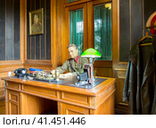 Вид рабочего кабинета Н.С.Власика. Дача И.В. Сталина, Сочи (2023 год). Редакционное фото, фотограф Вячеслав Палес / Фотобанк Лори
