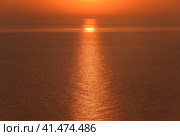 Dawn over the sea. Sea of Azov. Sunrise. Стоковое фото, фотограф Леонид Еремейчук / Фотобанк Лори