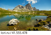 Laghi dei Piani at Dolomite Alps. Стоковое фото, фотограф Яков Филимонов / Фотобанк Лори