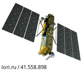 Российский современный навигационный спутник ГЛОНАСС К2. Стоковая иллюстрация, иллюстратор Александр Володин / Фотобанк Лори