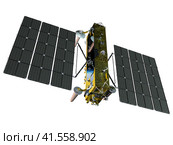 Российский современный навигационный спутник ГЛОНАСС К2. Стоковая иллюстрация, иллюстратор Александр Володин / Фотобанк Лори
