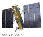 Российский современный навигационный спутник ГЛОНАСС К2. Стоковая иллюстрация, иллюстратор Александр Володин / Фотобанк Лори