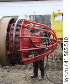 The device for research of the pipeline at construction. Стоковое фото, фотограф Леонид Еремейчук / Фотобанк Лори