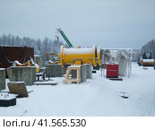 Platform of construction pipelines. Стоковое фото, фотограф Леонид Еремейчук / Фотобанк Лори