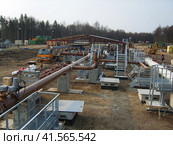 Platform of construction pipelines. Стоковое фото, фотограф Леонид Еремейчук / Фотобанк Лори
