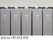 Fiamm deep-charging batteries for providing energy to industrial office PBX-Omsk, Russia, September 25, 2021. Редакционное фото, фотограф Андрей Журавлев / Фотобанк Лори
