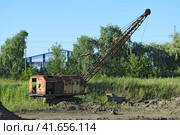 Old quarry near the dragline. Стоковое фото, фотограф Леонид Еремейчук / Фотобанк Лори