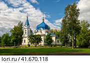 Церковь Николя Чудотворца в Сортавале. Карелия (2023 год). Стоковое фото, фотограф Олег Пученков / Фотобанк Лори