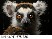 Lemur, super realistic,    Generative AI. Стоковое AI-изображение, AI-художник Анна Кривицкая / Фотобанк Лори