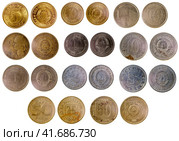 Different old yugoslavian coins. Стоковое фото, фотограф Радомир Тарасов / Фотобанк Лори