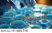 Laboratory for the Study of Living Organic Substances. Стоковое AI-изображение, AI-художник Кирилл Черезов / Фотобанк Лори