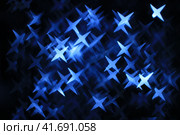 Abstract dark background with large navy blue and white stars. Стоковое фото, фотограф Светлана Ильева (Иванова) / Фотобанк Лори