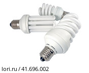 Энергосберегающие лампы E27 на белом фоне. Economy lamps isolated on white background. Стоковое фото, фотограф Татьяна Д / Фотобанк Лори