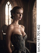 luxury female portrait. Стоковое AI-изображение, AI-художник Lekcej / Фотобанк Лори