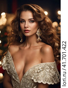 luxury female portrait. Стоковое AI-изображение, AI-художник Lekcej / Фотобанк Лори