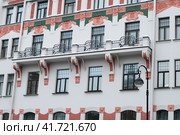 Виды Санкт-Петербурга. Архитектурный стиль модерн. Каменноостровский пр., 13 (2012 год). Стоковое фото, фотограф Александр Алексеев / Фотобанк Лори