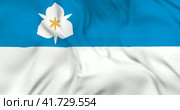 Waving flag of Salt Lake city in USA. 3d animation in 4k resolution video. Разевающийся флаг города Солт-Лейк-Сити в США. Стоковая анимация, аниматор Александр Кузнецов / Фотобанк Лори
