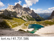 Laghi dei Piani at Dolomite Alps. Стоковое фото, фотограф Яков Филимонов / Фотобанк Лори