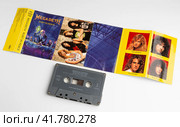 Музыкальный альбом megadeth rust in peace на аудиокассете (2023 год). Редакционное фото, фотограф Станислав Кноп / Фотобанк Лори