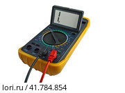 Цифровые мультиметры разного типа на белом фоне. Digital  multimeters on a white. Стоковое фото, фотограф Татьяна Д / Фотобанк Лори