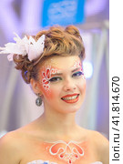 Saint-Petersburg, Russia. 30.09.2012 The International Beauty Festival "Nevsky Bereg" is an international professional exhibition of the beauty industry, independent championships in cosmetology, pedicure, hairdressing, nail design and decorative cosmetics, Редакционное фото, фотограф Анна Кривицкая / Фотобанк Лори