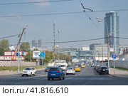 Олимпийский проспект в Москве, Россия (2023 год). Редакционное фото, фотограф Елена Коромыслова / Фотобанк Лори