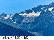 Mount Sofia, Sofia Glacier and Sofia Waterfalls. Arkhyz Karachay-Cherkessia, North Caucasus Russia. Стоковое фото, фотограф Владимир Глинский / Фотобанк Лори