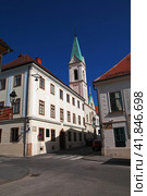 Zagreb, Croatia - 29 Apr 2018: Church Saint Cyril and Methodius in Zagreb city, Croatia. Редакционное фото, фотограф Сергей Стрелков / Фотобанк Лори