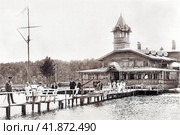 Здание Сестрорецкого яхт-клуба. Поселок Тархановка, 1913 год. Стоковое фото, фотограф Сергей Елизарьев / Фотобанк Лори